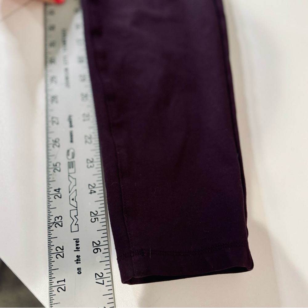 Liverpool Jeans Chloe Pull-On Knit Ankle Skinny Pant in Aubergine SZ 14/32 - Picture 12 of 16